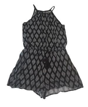 Mossimo Supply Co. Black & White Roper w. Elastic Waist Tank Top - Size XS